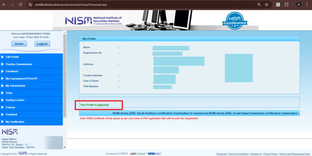 Once verified by NISM, you will be eligible to enroll in the ‘Research Analyst’ examination.